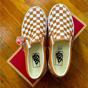 Vans checkerboard classic slip on shoes size 7